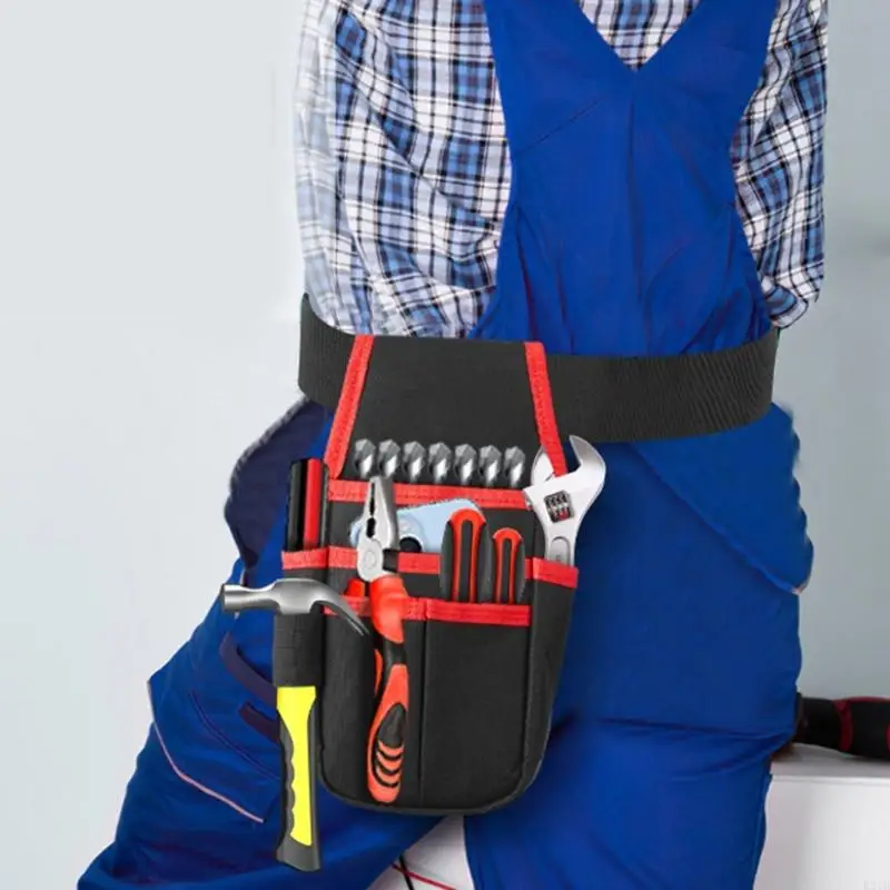 Tool Belt Pockets Tool Belt for Men Adjustable Tool Belt for Electrician Carpenters Work Apron Utility Belt