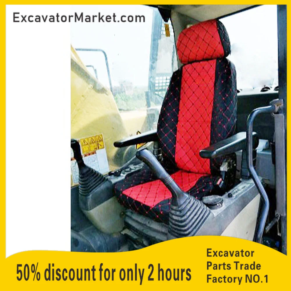 XCMG Excavator Seat Cover XE80/60/150/135/110/215/210/75 Cushion Universal Digger Excavator Parts