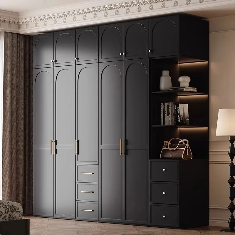 

French retro black wardrobeFurniture supplies, furniture