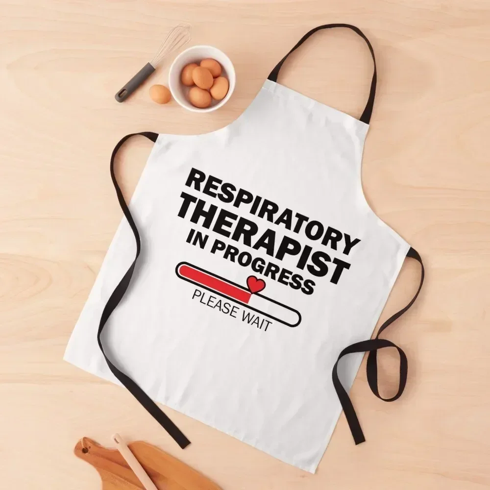

Respiratory Therapist In Progress Please Wait Apron Hairdressing Hairdresser Accessories women's kitchens Waterproof Apron