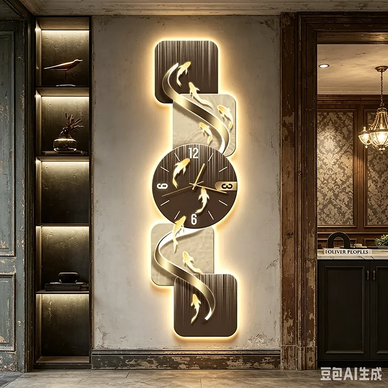 Irregular Large Size Wall Clocks Room Decor Living Room Luxury Design Clock Wall Save Space Reloj De Pared Postmodern Furniture
