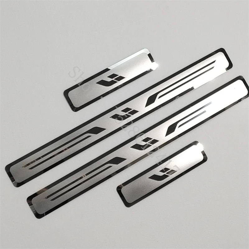 for For Lixiang L7 L8 L9 ONE 2020~2024 Door Sill Scuff Plate Guard Stainless Steel Kick Pedal Sticker Car Styling Accessories