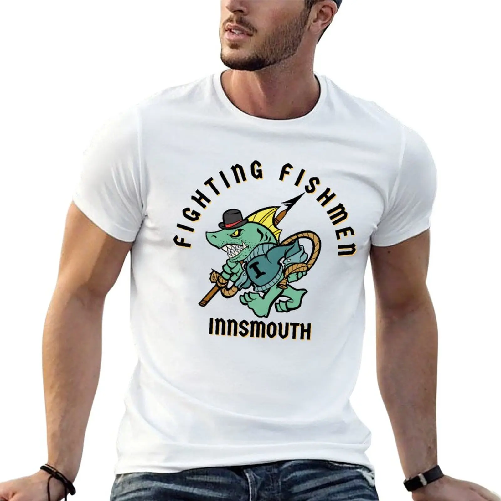 Innsmouth Fighting Fishmen T-Shirt Christmas Casual Tee Shirt