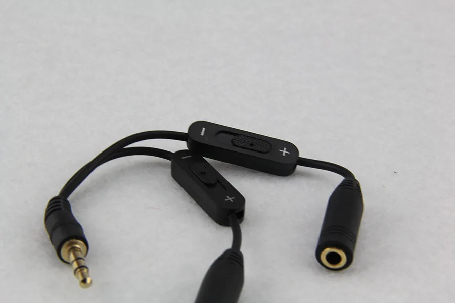 Jack 3.5 Bộ Chia Nam Đến 2 Nữ Jack Âm Thanh Stereo 3.5Mm Cáp Chia Cổng Adapter Âm Lượng Tai Nghe Điện Thoại cáp AUX