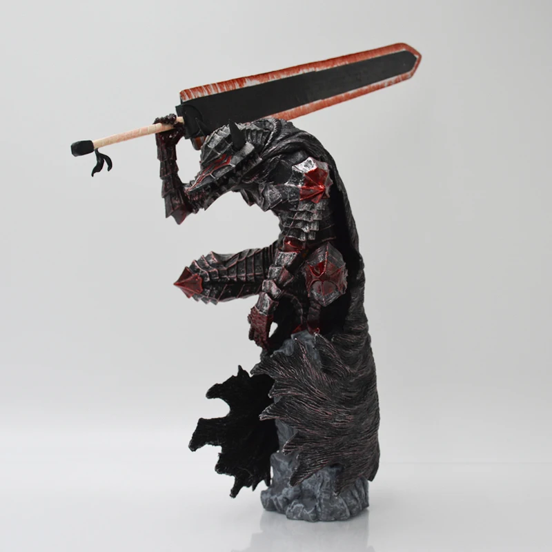 25cm Berserk Guts L Anime Figure Guts Berserker Armor Action Figure Berserk Black Swordsman Figurine Collectible Model Doll Toys