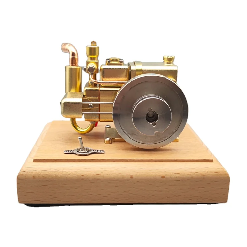 

Mini Reinforced Concrete Fuel Engine Model 1.6cc Water Cooled Startup Modern Design Arrangement Metal Collectibles Decorations