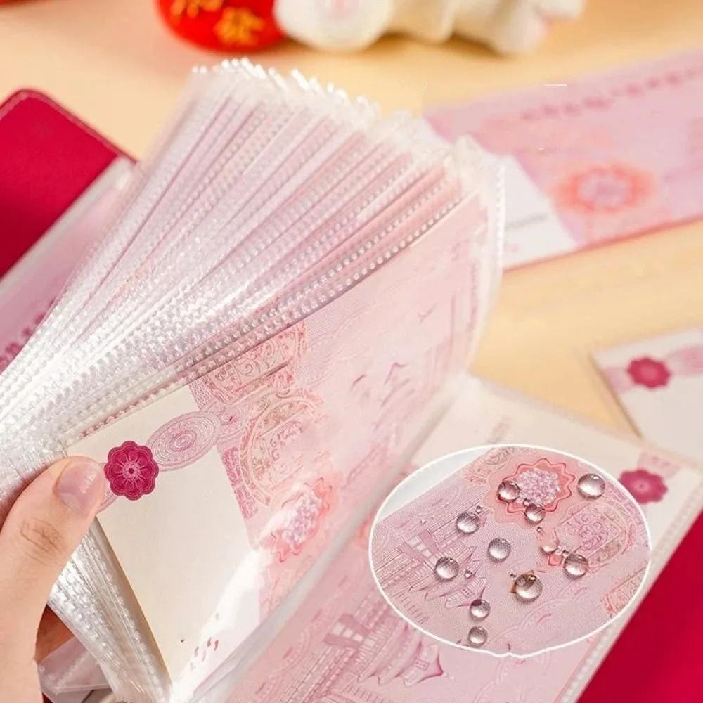 Cartoon 100 Envelope Challenge Binder PU Leather Wallet Storage Cash Budget Notebook Savings Handbook Cash Envelopes