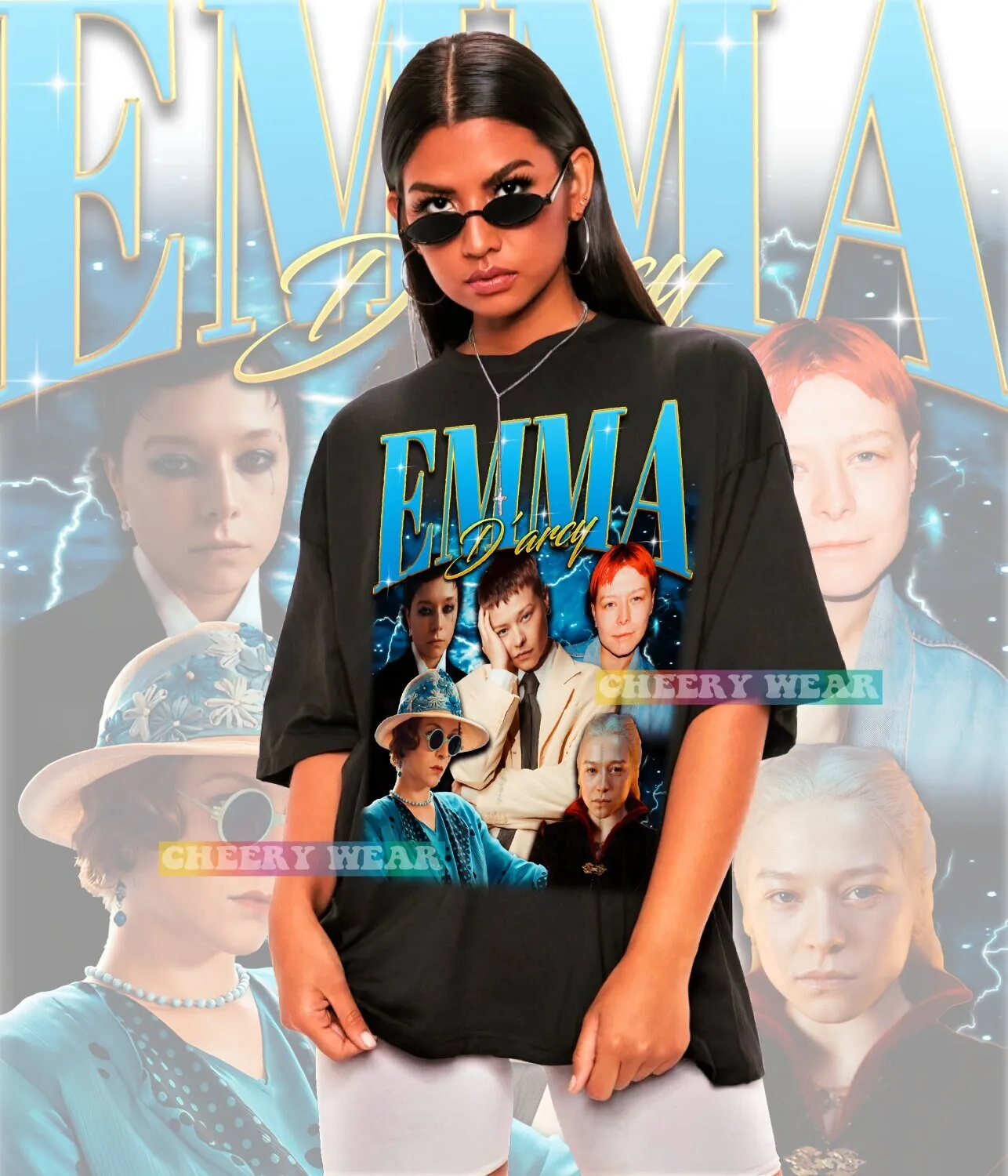 إيما دي آرتسي تي شيرت دارسي سويت سترة