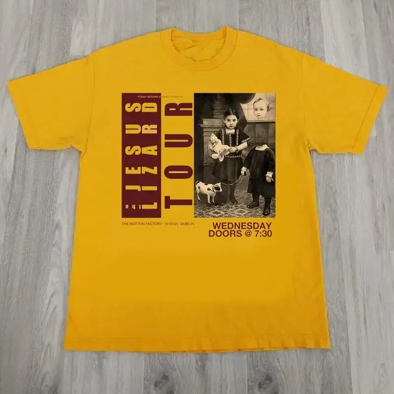 The Jesus Lizard Album Tour Rock Adult Cotton T Shirt Gold UU1003