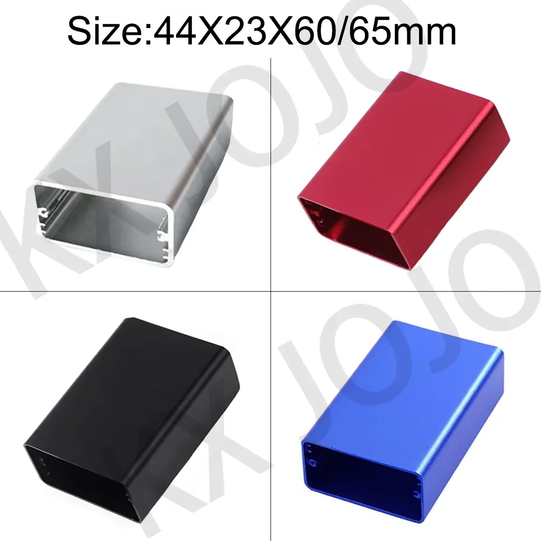 

Special Link Aluminum Enclosure 44*23*60mm Split Case Straight Electronic PCB Instrument Supply 100PCS Silver+100PCS Red