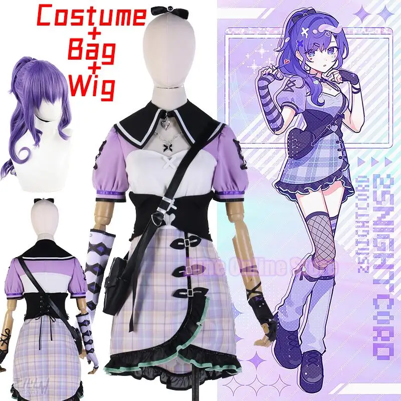 

Asahina Mafuyu Cosplay Costumes Anime Outfits With Bag Wig Summer Clothes Project Sekai Colorful Stage Feat 25-ji Nightcord