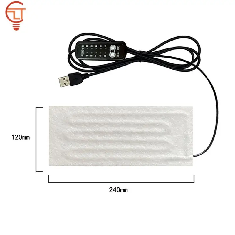 Heating Pad USB Heating Wire Heating Mat Winter 5V Electric Heating Element Film Heater Pad For Warming Feet Heating Vest Coat