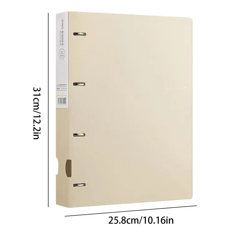 A4 Folder Binder Folders Document Folder 4-Hole Project Organizer Refillable Binder Organizer Project Organizer Binder For