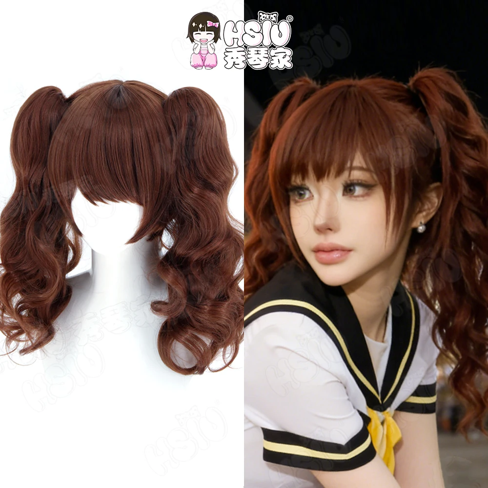 

Kujikawa Rise Cosplay Wig HSIU 45cm Brown red short hair Synthetic Wig+Wig cap Halloween Wig Game Kujikawa Rise Cosplay