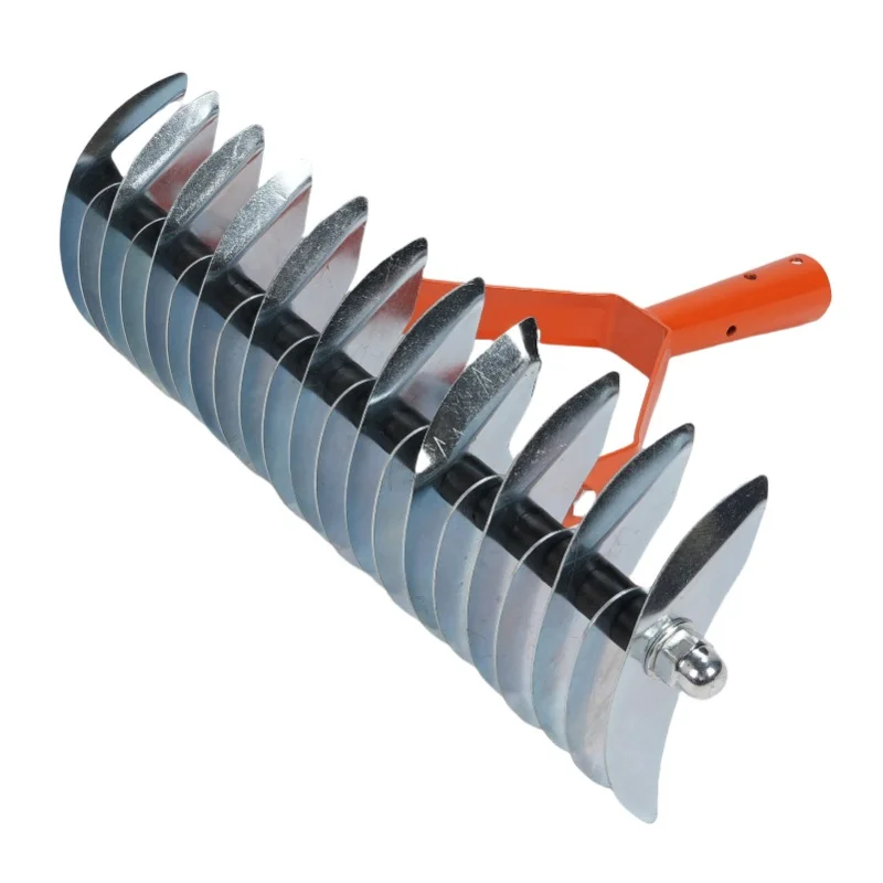 Thatch Rake Ergonomic Design 3 Section Pole Handle Multifunctional Detachable Wide Head Grass Grooming Rake