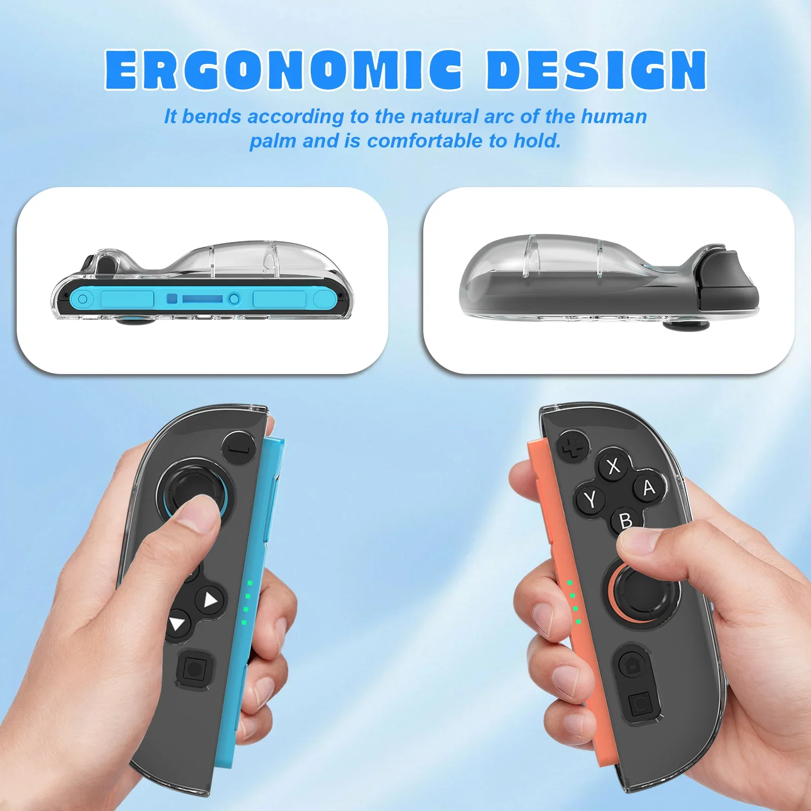 GAMINJA 13 in 1 Game Accessories Kit For Switch2 Joy-Con Steering Wheel Grip Controller Grip Game Sports Accessories Bundle