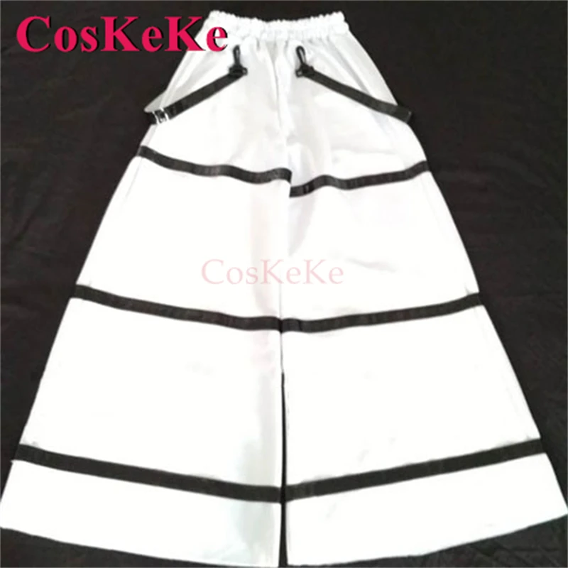 

CosKeKe New Style White Reaper Pants T1M Melbourne Shuffle Ghost Dance Pants Handsome Bell-Bottoms Reflective Trousers Unisex
