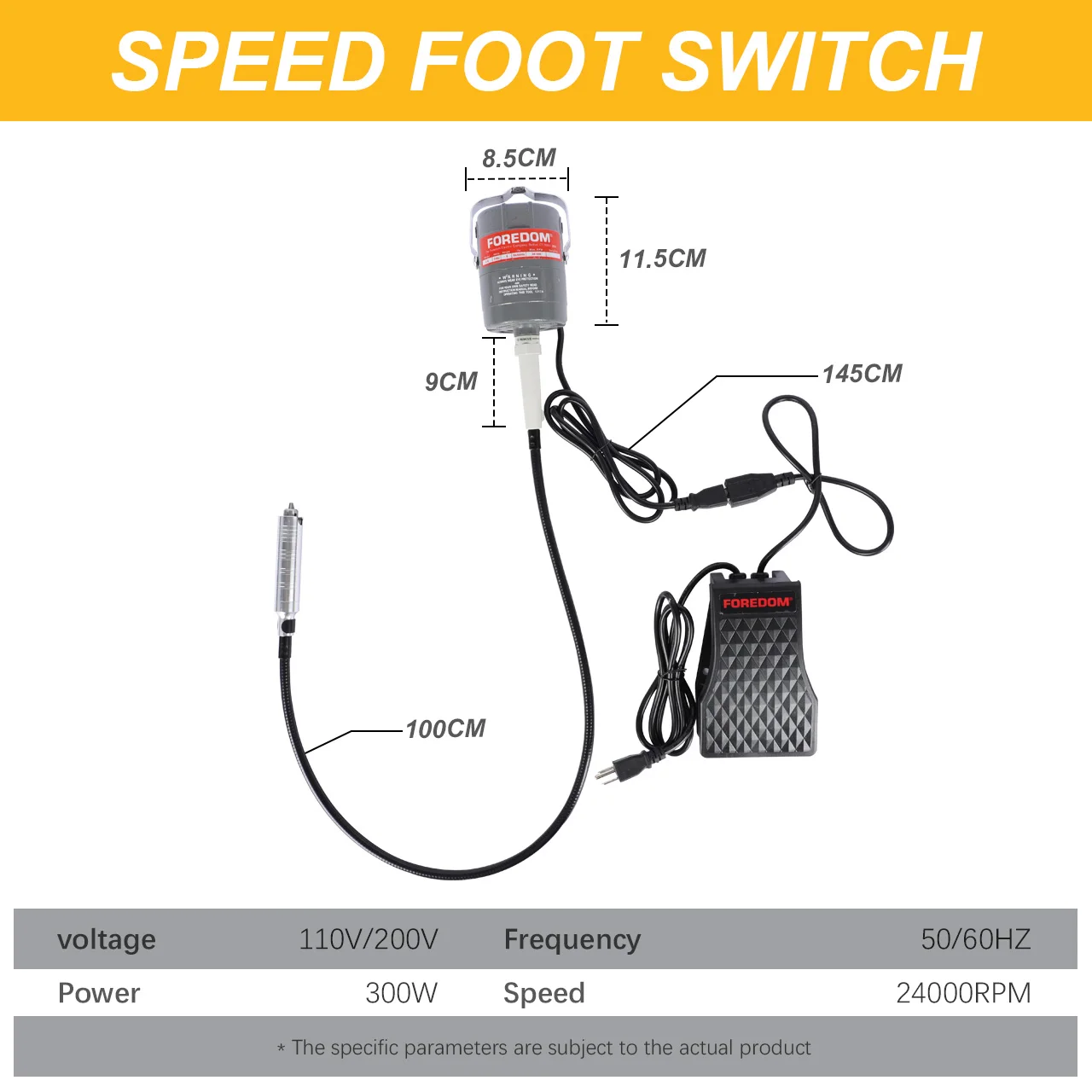 محرك Foredom Hang-Up CC-30 Flex Shaft، آلة نقش طحن المجوهرات