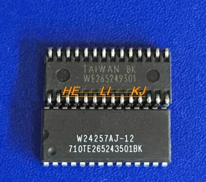 Free shipping  10 pcs W24257AJ-12 W24257AJ W24257 SOJ28