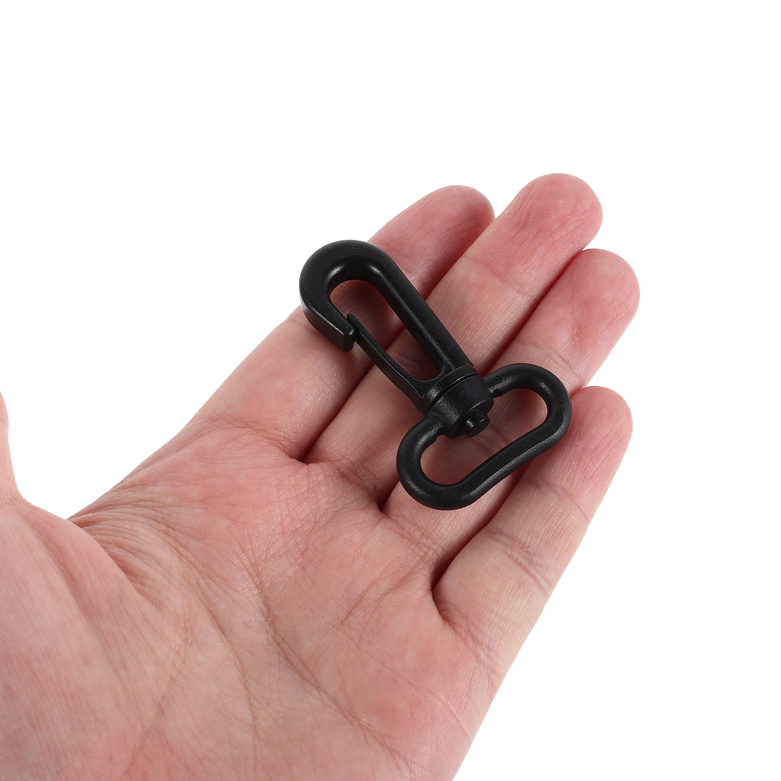 

15pcs Black Plastic Swivel Snap Hook Lobster Claw Clasp For Purse Luggage Backpack Diy Hardware Bag Strap Fastener Clip Buckle