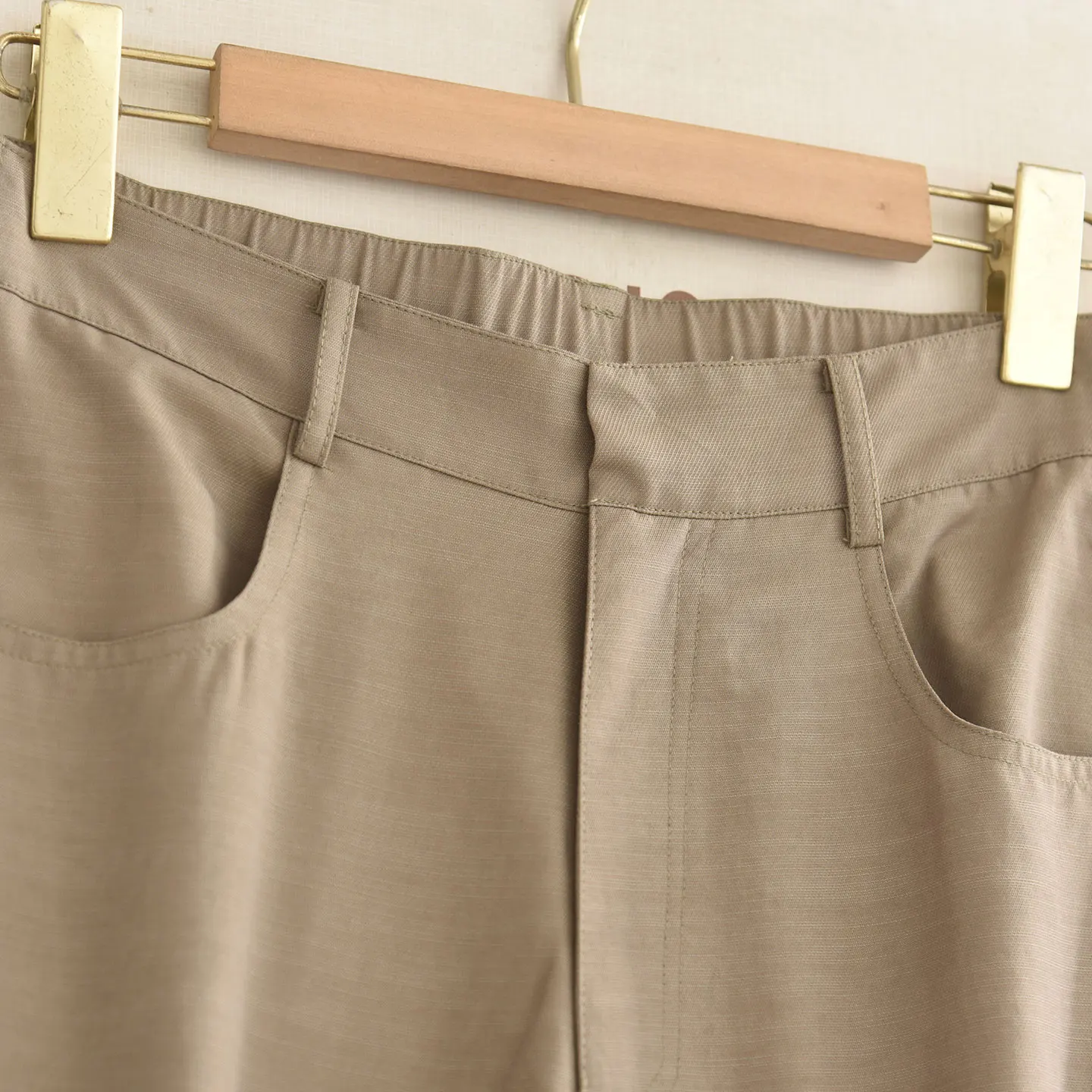 High Waist Wide Leg Pants Khaki Silk Cotton Casual Thin Summer Trousers Elegant Simple Match Women's Long Pants