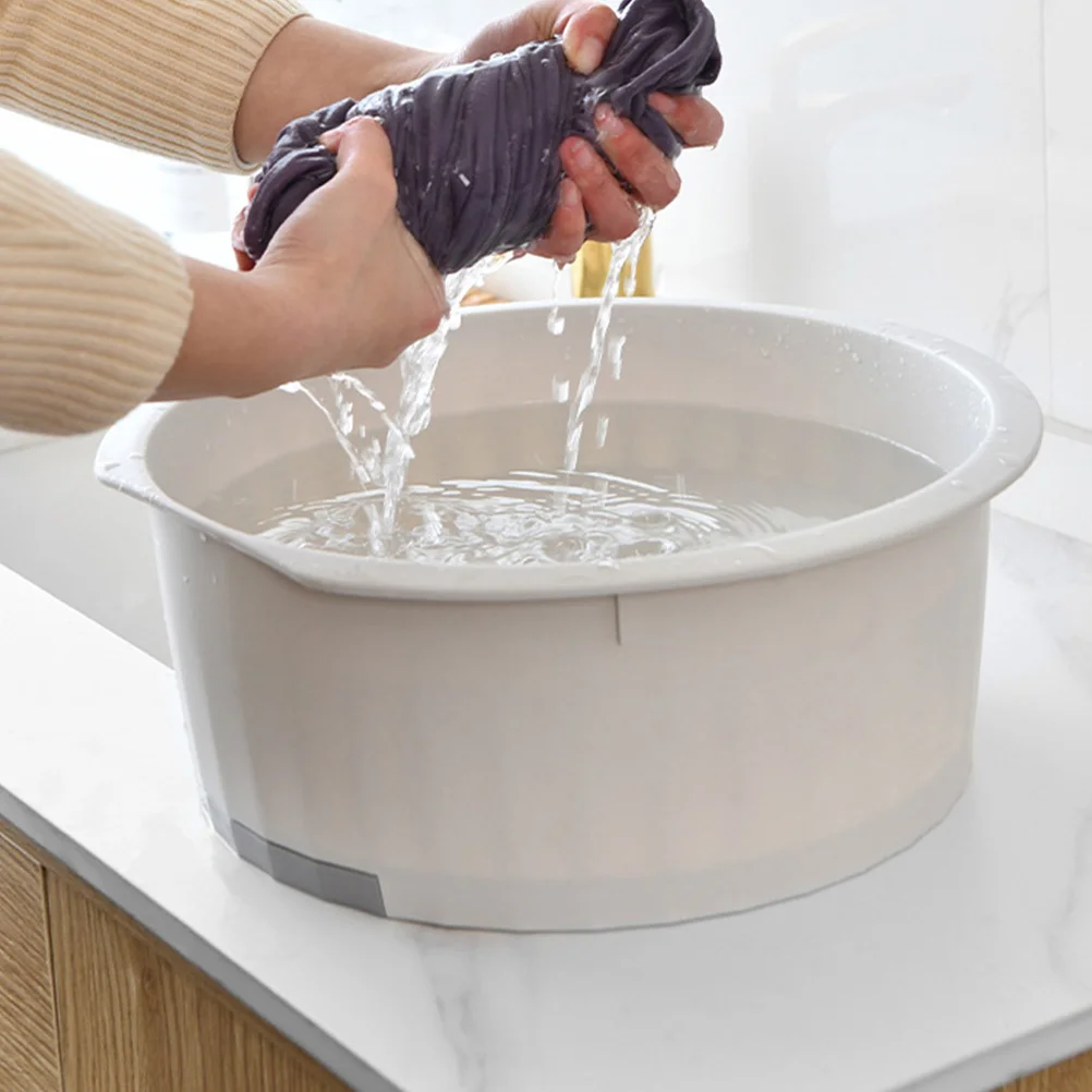 

1 Set Thicker Wash Basin For Baby Clothes Non Slip Washboard Plastic Laundry Basin Set