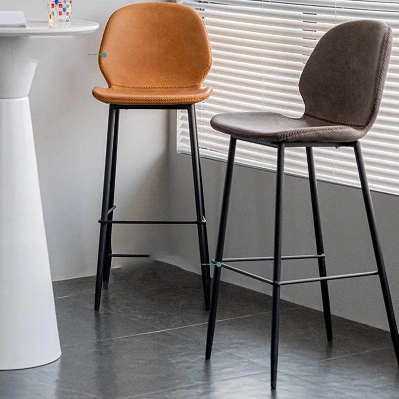 rk-Relaxing Comfortable Barstools Ergonomic Aluminum Computer Minimalist Barstools Gray Bedroom Sillas Para Comedor Furniture-