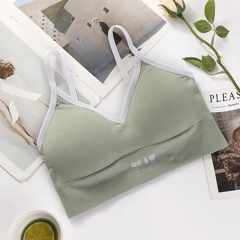 Women Crop Top Female Bandeau Seamless Bra Tube Top Lingerie Sexy Underwear Fitness Cropped Streetwear Camis Sport Tee Tank Top