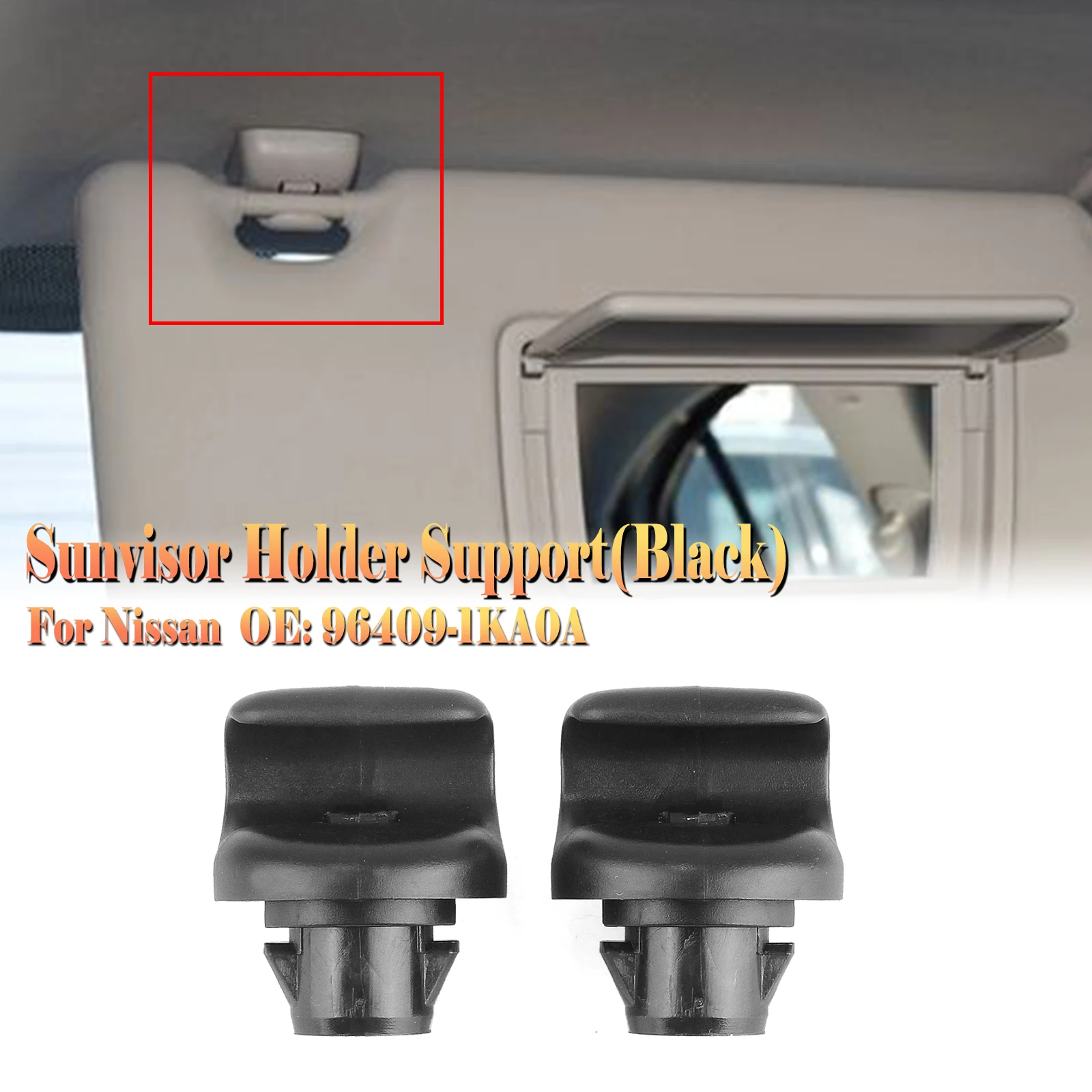 

For Nissan X-Trail T32 Teana L33 Altima L33 Murano Rogue Pathfinder Maxima QX56 QX60 JX35 Sunvisor Retainer Clip Holder Support