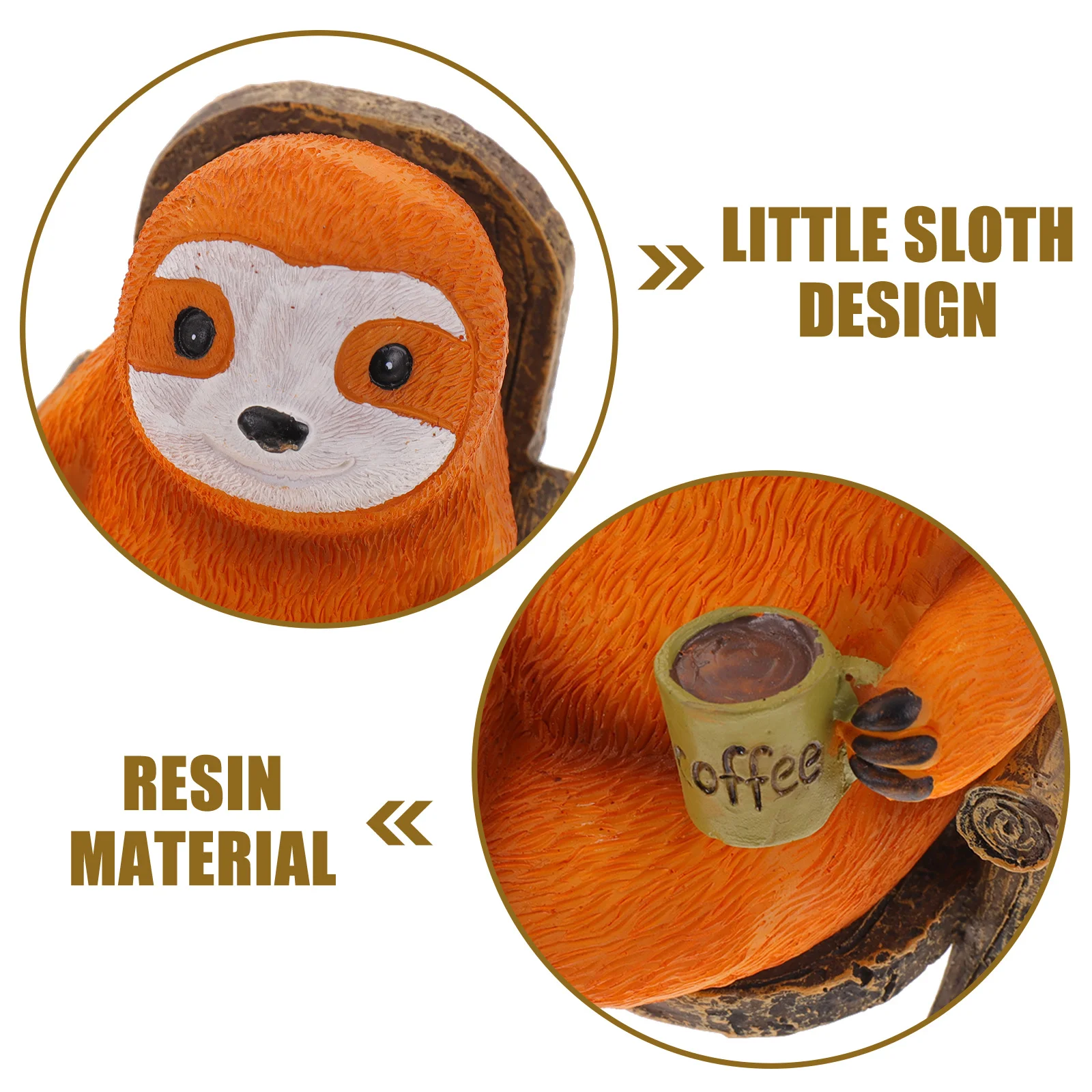 

Resin Sloth Garden Ornament Durable Resin Material Creative Design Suitable for Garden Courtyard Lawn Decoration
