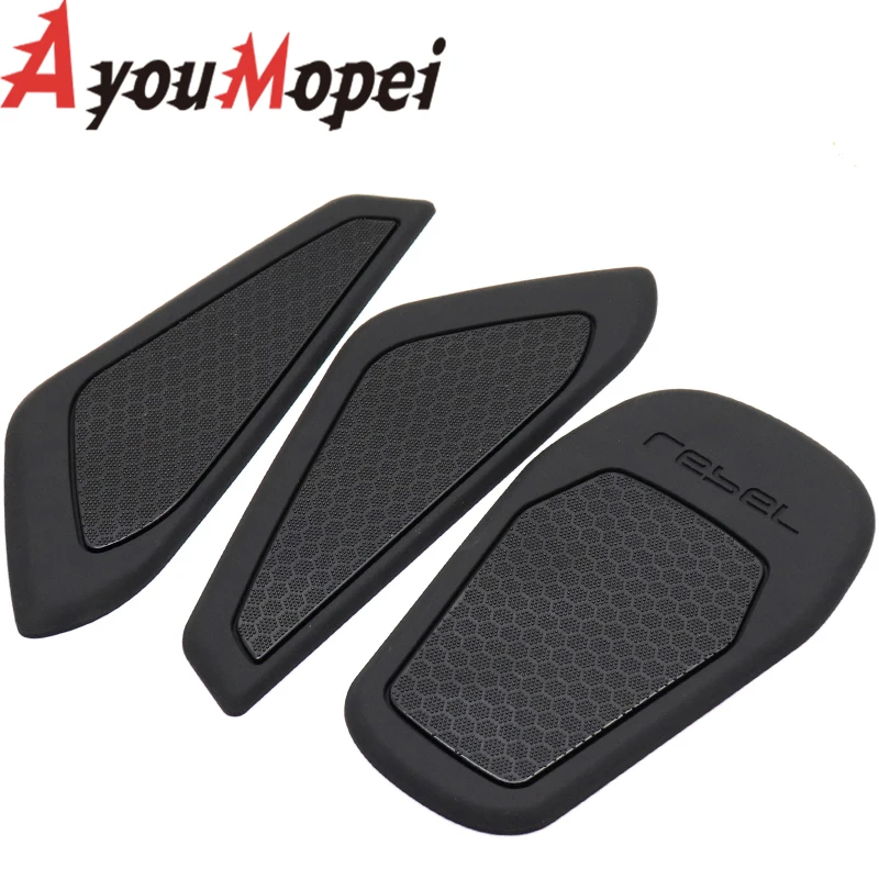 For Honda REBEL500 REBEL300 REBEL CMX 500 300 CM500 CM300 Motorcycle Accessories Gas Tank Protect Sticker Fuel Cap Cover Pad