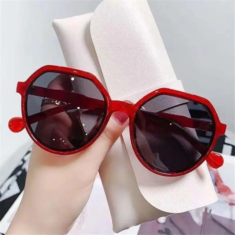 Trendy Jelly Women's Sunglasses Popular Unique Round Frame Sun Glasses Beige Brown Shades for Women & Men