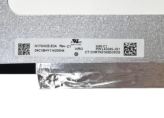N173HCE-E3A N173HCE E3A 17.3'' Laptop LCD Screen Display Panel Matrix 1920*1080 EDP 30 Pins 72% NTSC