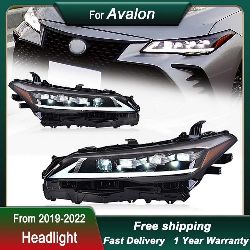 

Автомобильные фары для Toyoto Avalon 19-22, обновленная версия, улучшенная фара, динамическая сигнальная лампа DRL, передняя лампа в сборе