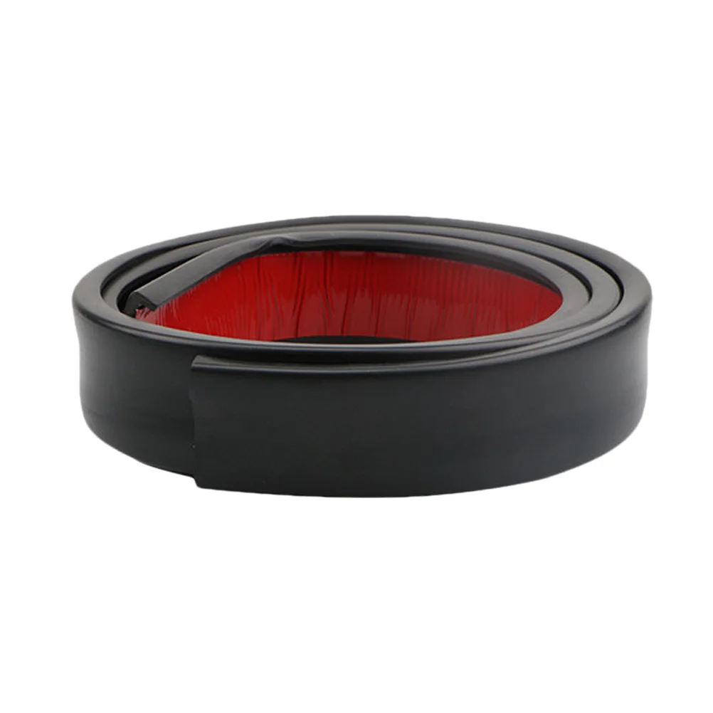 عجلة الحاجب المضادة للتصادم قطاع 5.5 سنتيمتر X 1.5 متر أسود أحمر دائم مرنة إطار السيارة حامي واقي من الطين مقاومة للخدش ل