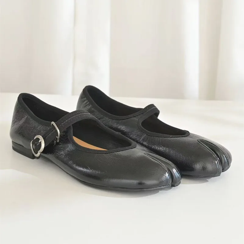 Zapatos planos Mary Jane de cuero para mujer – Cómodos para primavera y verano