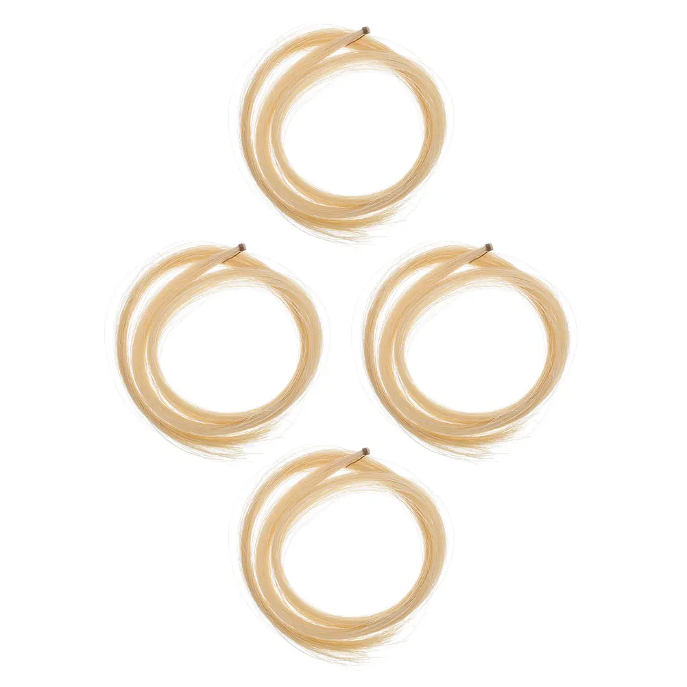 

4 Pcs Violin Bow Hair for Musical Instrument Cello Viloin Parts Horse Accessories