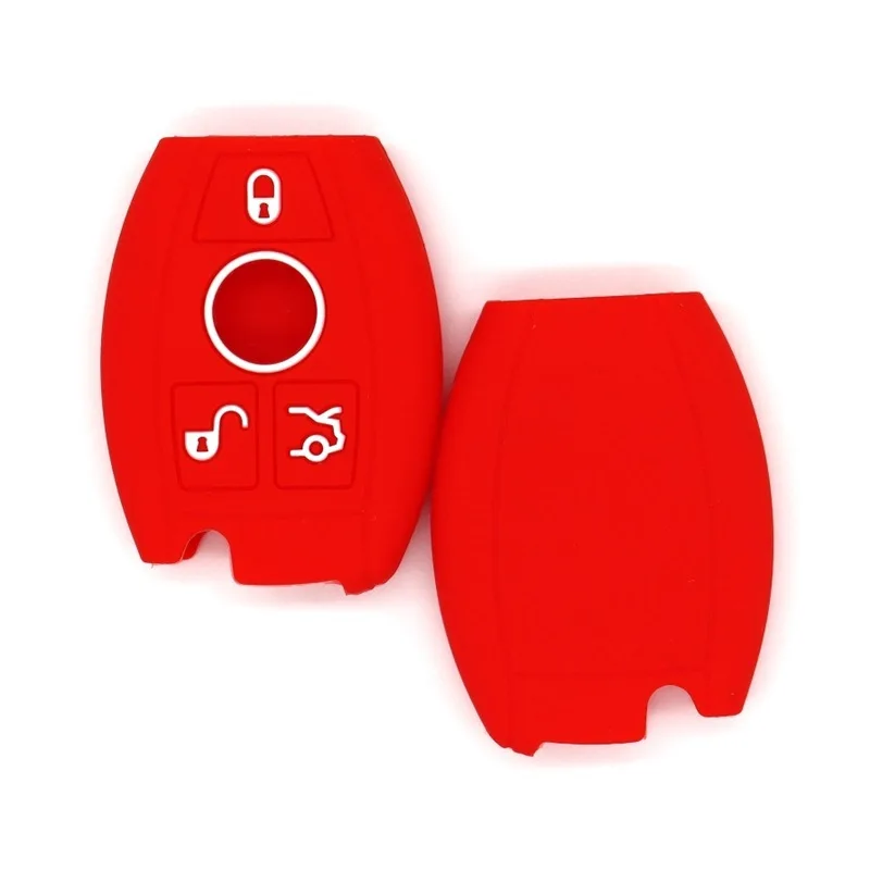 مناسبة لمرسيدس بنز القديمة S-class C200A180GLA200GLC260 غطاء مفتاح السيارة السيليكون متعدد الألوان