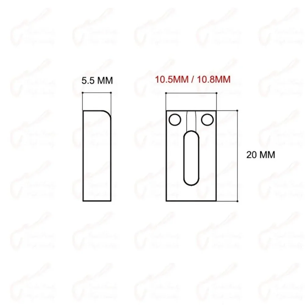 Electric Guitar Bridge Brass Saddle/ Stainless Steel Roller Saddle 10.5MM/10.8MM - KR(Origin)