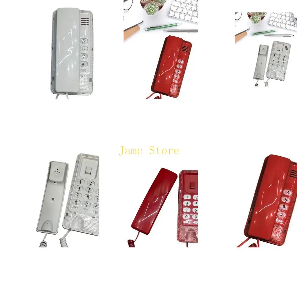 LX0B Corded Phone Landline Phone for Home Telephones Landline Corded Wall Mountable