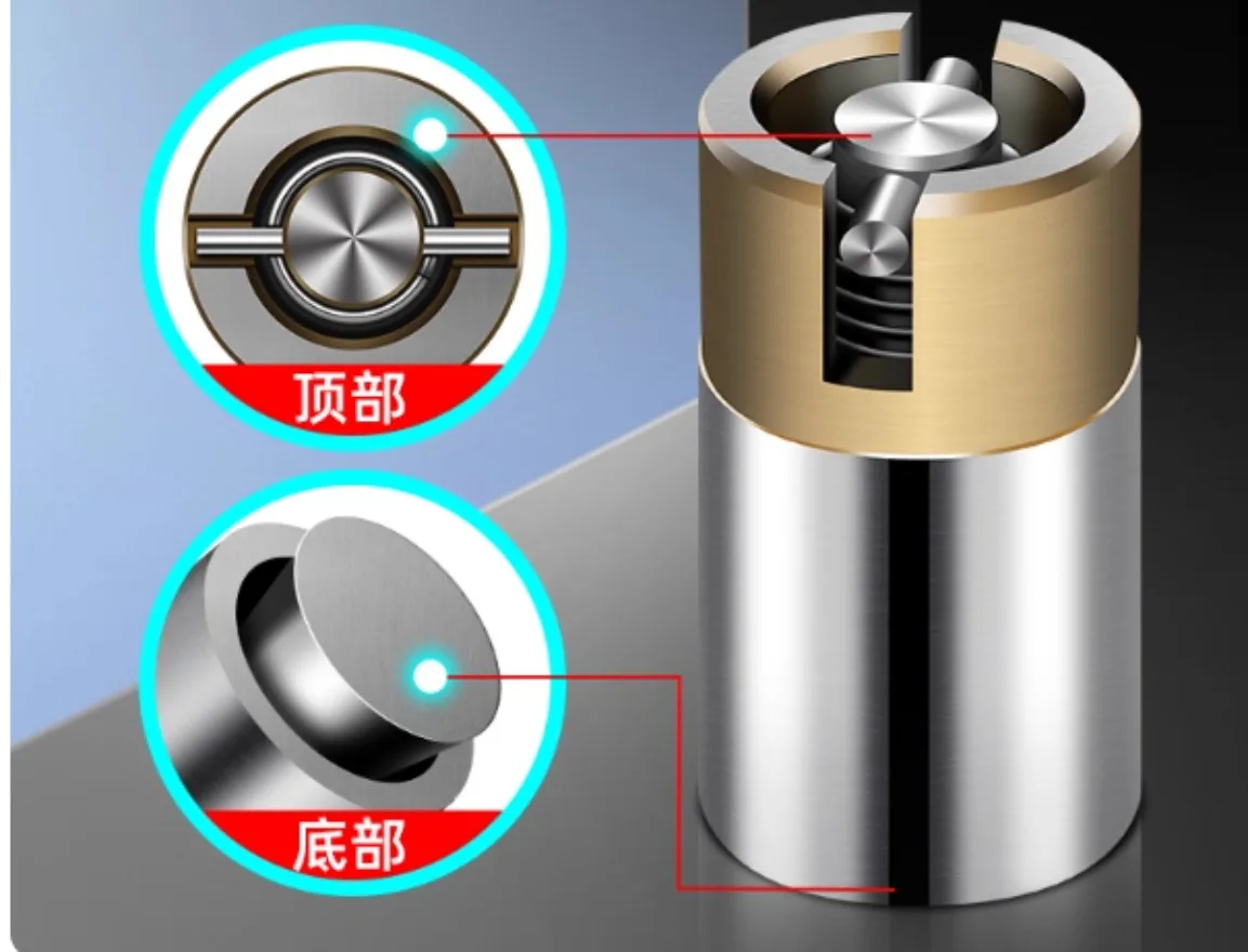 Plastic Mold Parts Precision Air Top Jet Valve SUS420 Air Ejector Pin Poppet ValveVacuum Demoulding Pneumatic Thimble 1PC