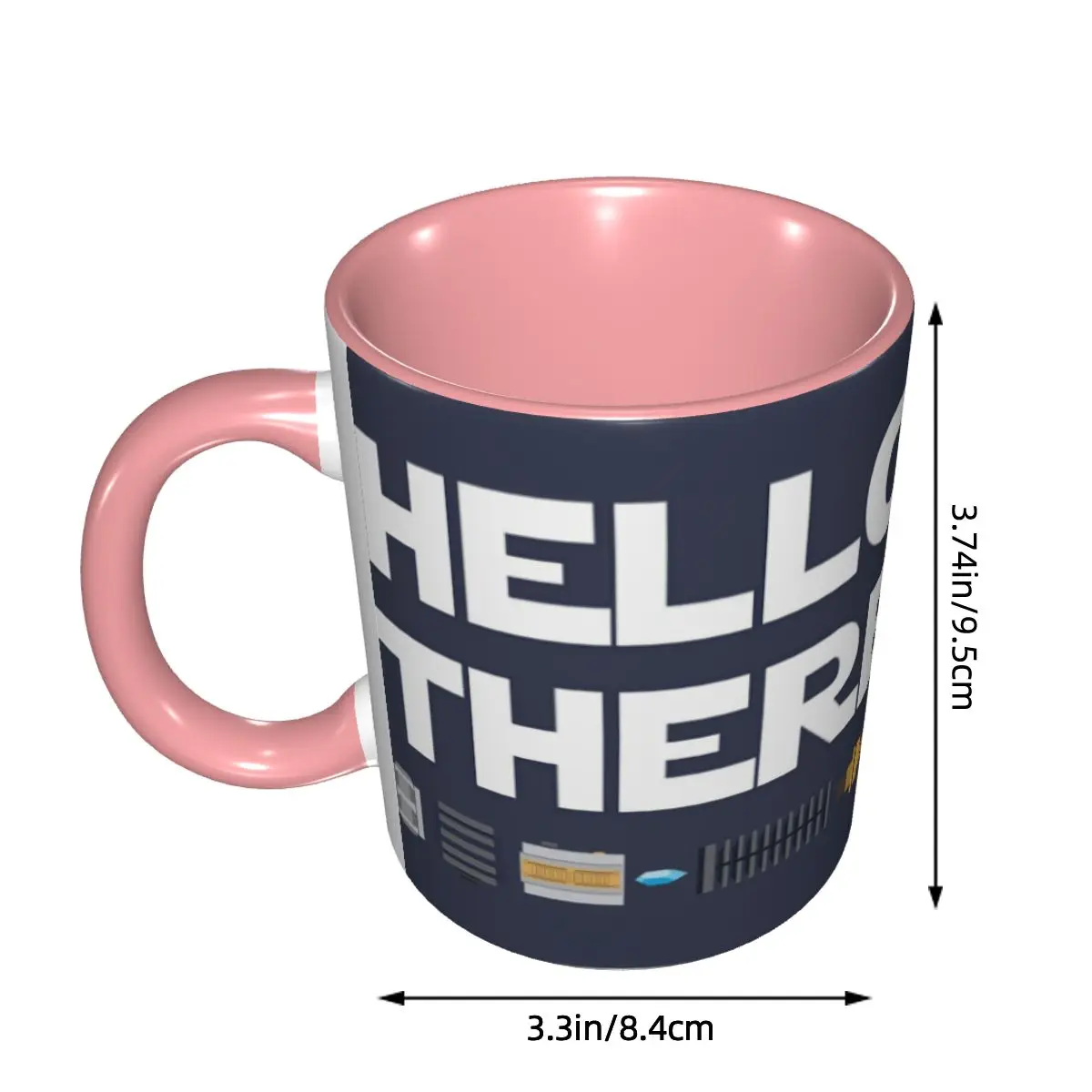 Hello There Mug Funny Ceramic Coffee Cups Tea Mugs Milk Cup Drinkware Gift for Friends DIY Custom