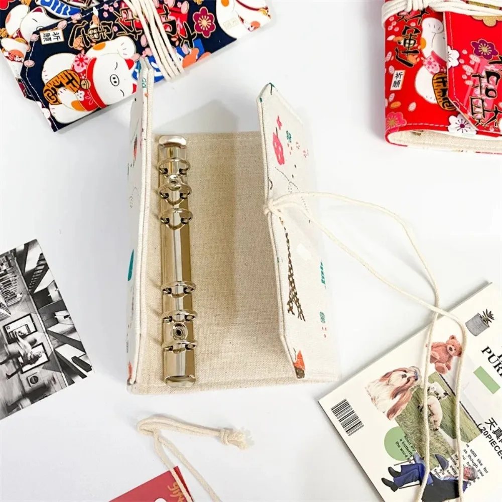 Loose Leather Binder Notebook Cover, Papelaria Escola, Diário Notepad, Gato, Novo, A6