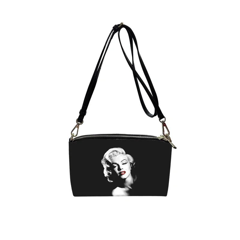 

Marilyn Monroe PU Crossbody Bag 2023 New Women's Fashion Shoulder Bag Minimalist Small Square Bag for Women