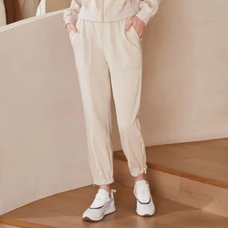 K1753X Abiti firmati 95% cotone pettinato Pantaloni sportivi lunghi da donna Pantaloni casual da donna larghi Abbigliamento da donna di lusso