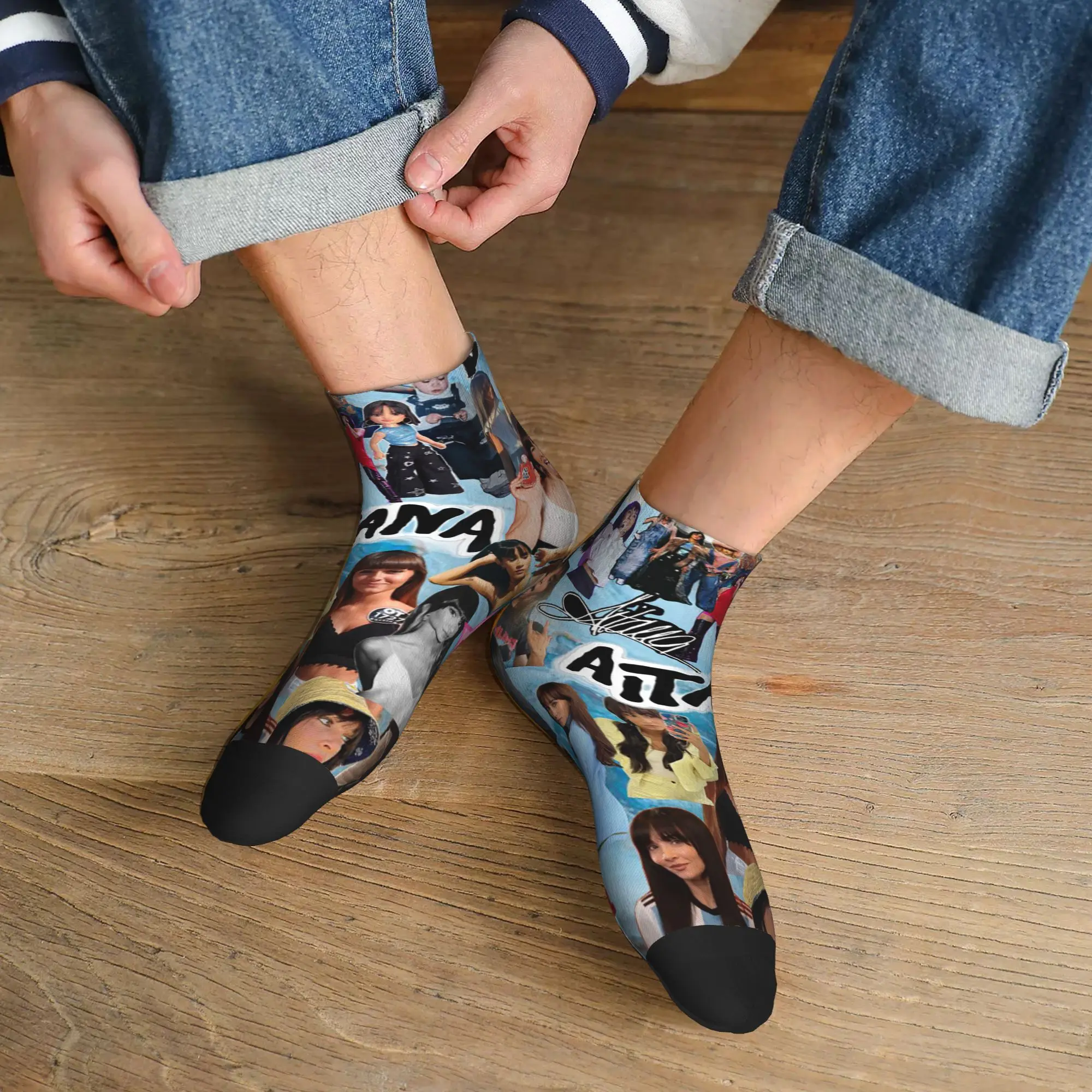 

Носки Singer Aitana в стиле Харадзюку, супермягкие чулки, всесезонные носки, аксессуары для подарков унисекс