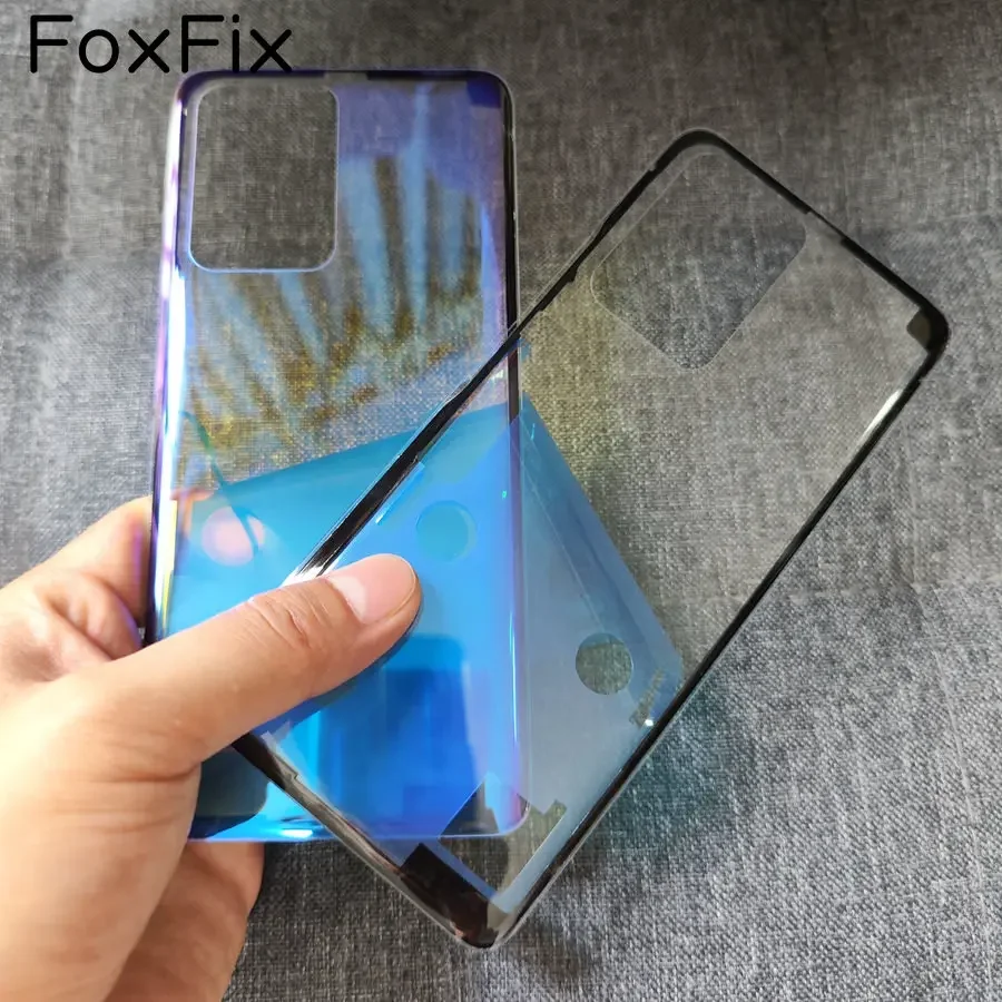 Modded with Clear Transparent Glass for Xiaomi 11T Pro Battery Door Back Cover Rear Housing Panel Case Replacement+Adhesive