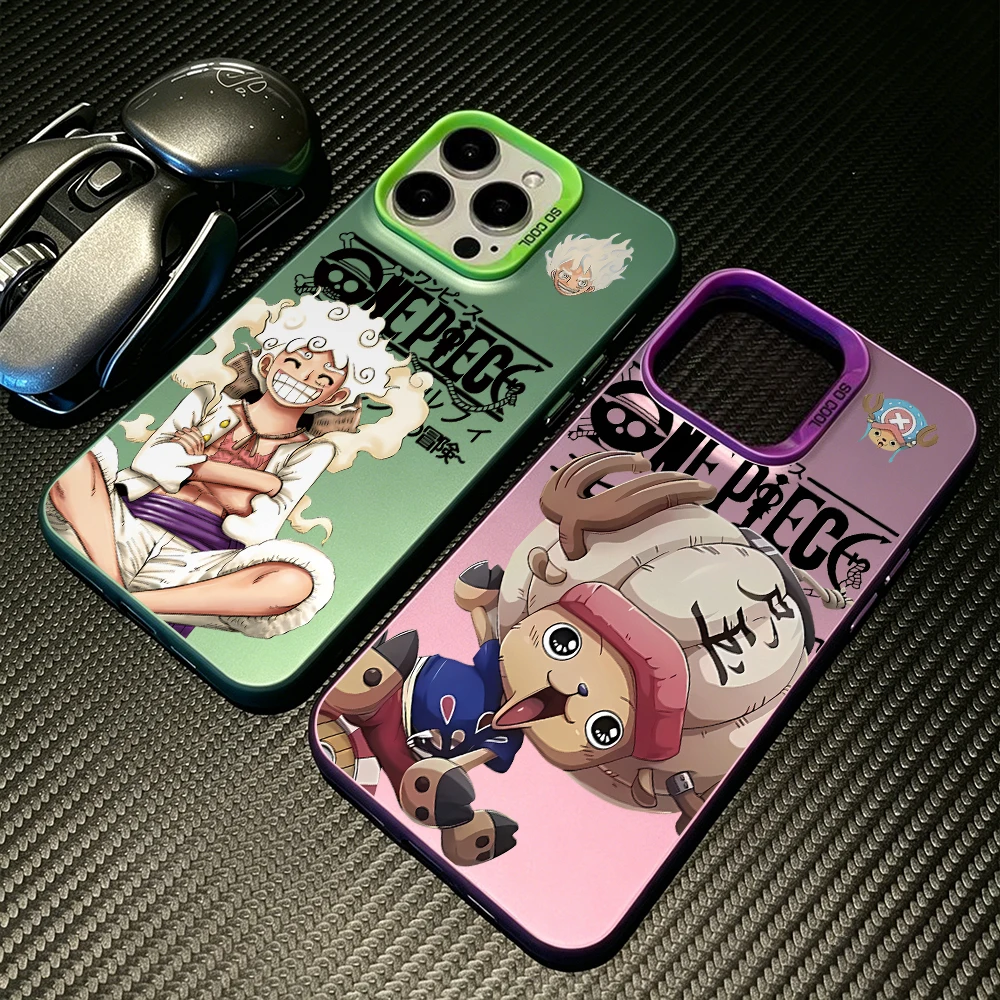 ONE PIECE Luffys Choppers Phone Case for Samsung Galaxy A57 A56 A55 A54 A53 A52 A26 A17 A16 A12 A07 A06 4G 5G Silver Hard Cover