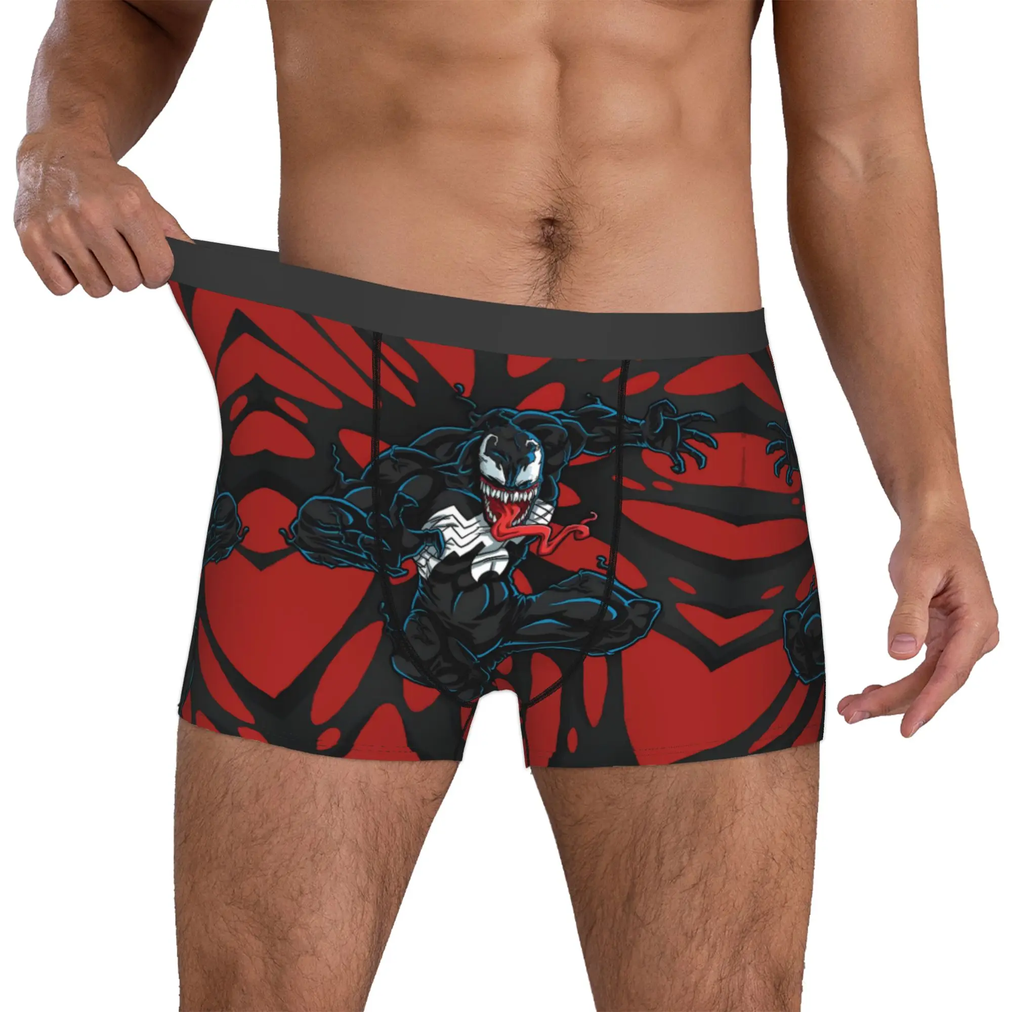 

Custom Cool V-Venoms Boxers Shorts Panties Men's Underpants Breathable Superhero Comics Briefs Underwear