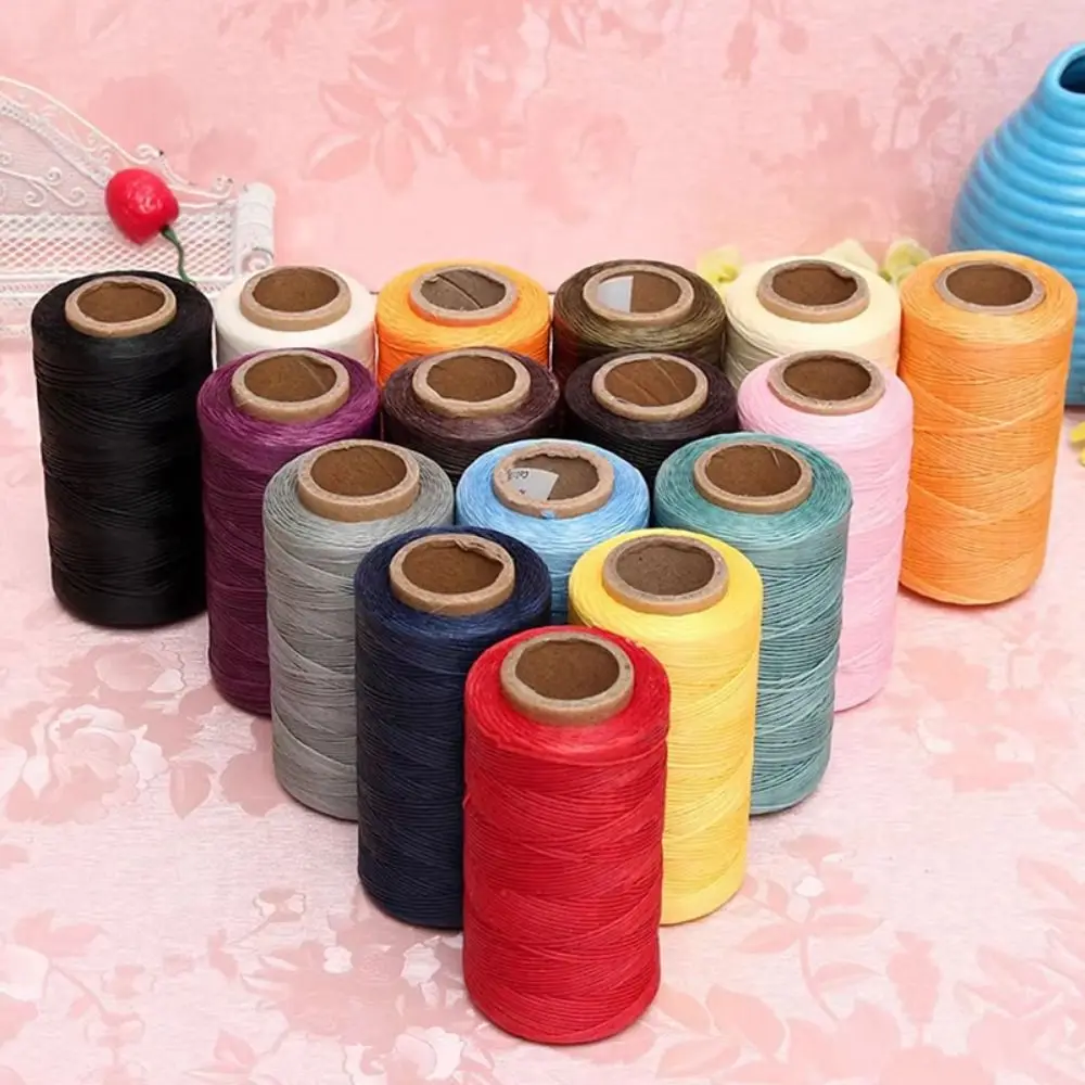 Practical 150D Leather Sewing Thread Thickness 0.8mm Walking Horse Wax Line 260M Vintage Hand Stitching Thread Shoe Repairing
